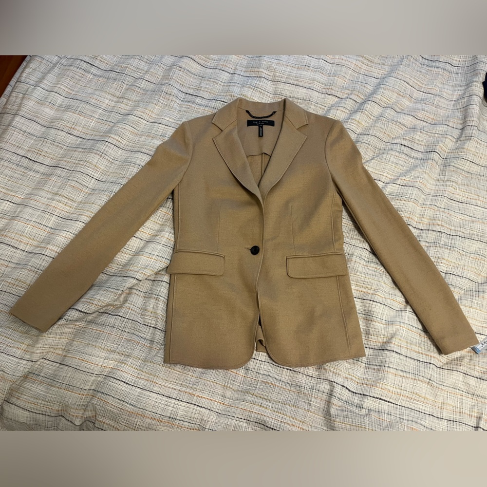 Rag & Bone Wool Blazer Size 00 Self/Tissu Principal